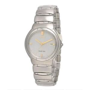 Citizen Solar Tech Eco Drive A114 H17966 Watch Japan Water Resistance VTG RARE